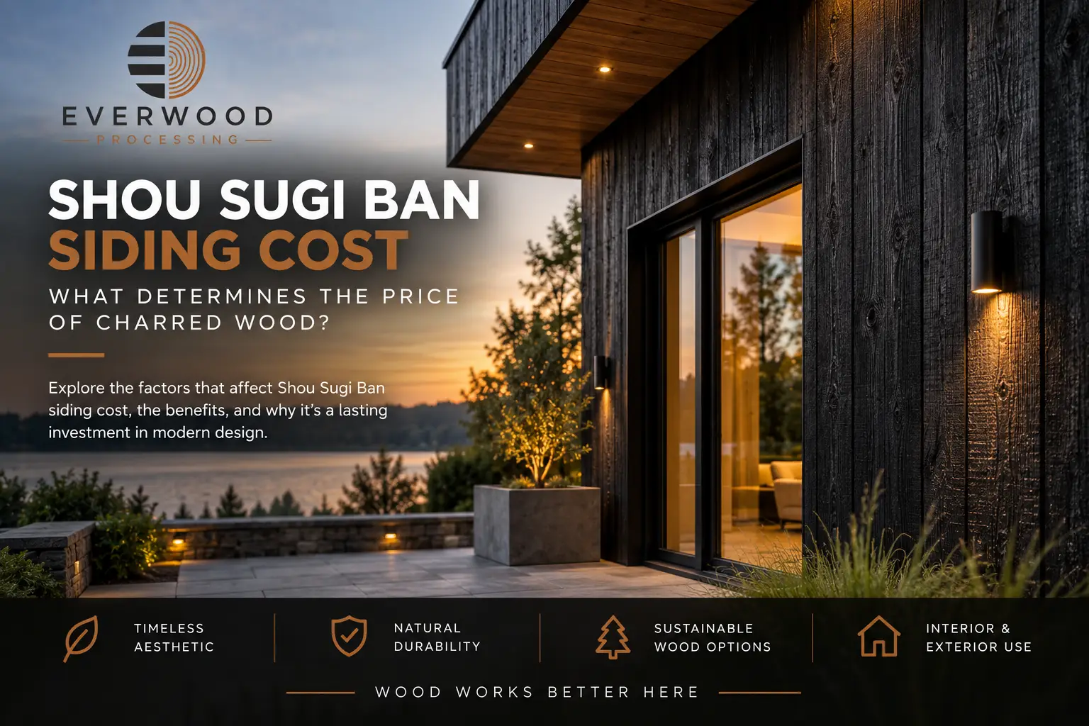 Shou Sugi Ban charred wood siding